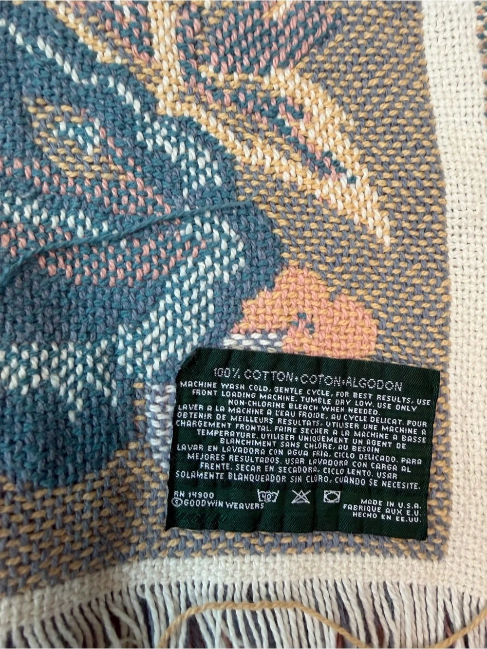 Cottagecore Vintage Croquette Tapestry Throw Blanket 45”x55”